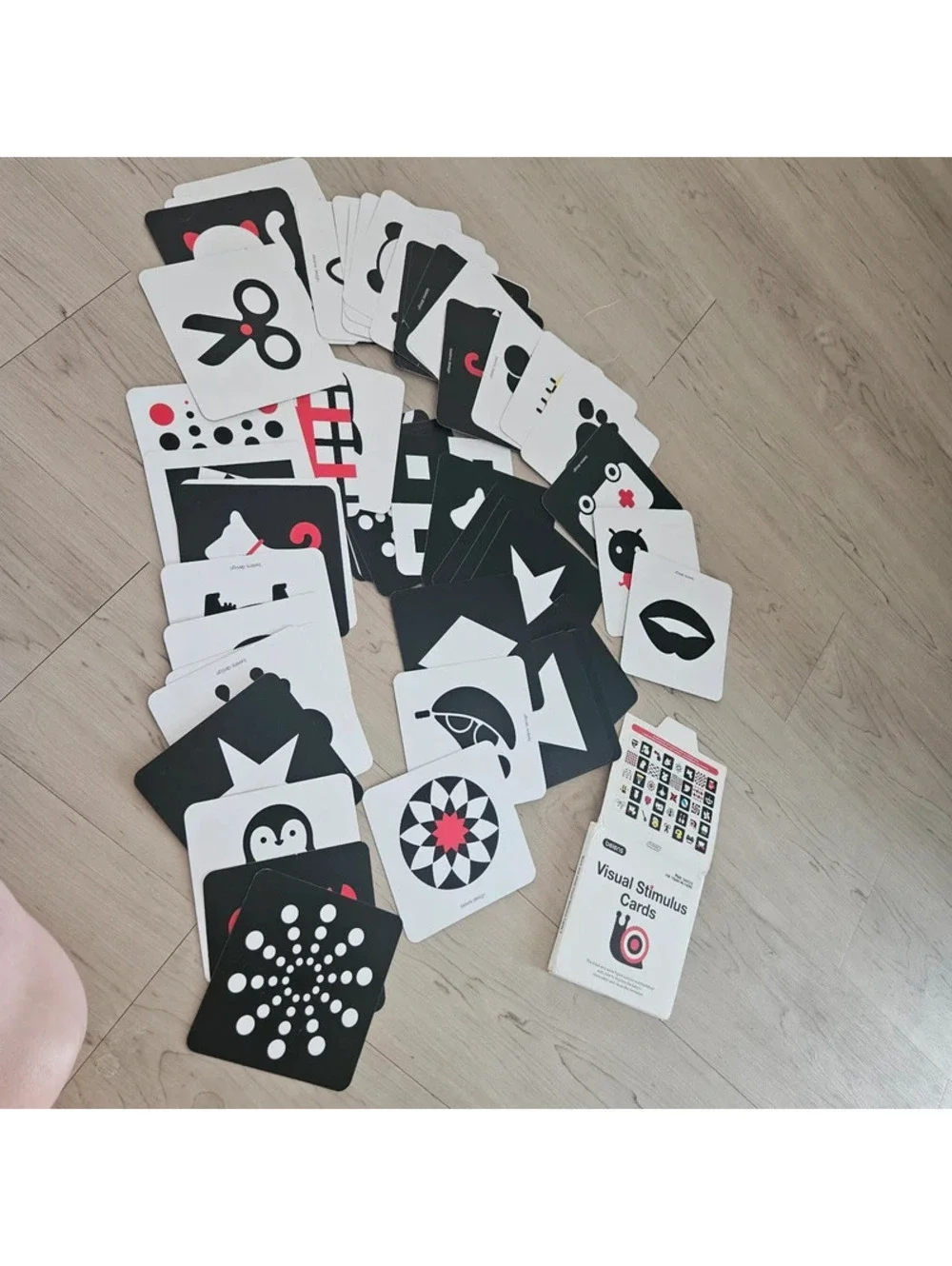 Beiens Baby Visual Stimulus Cards 55 Card Lot High Contrast 3 Sets